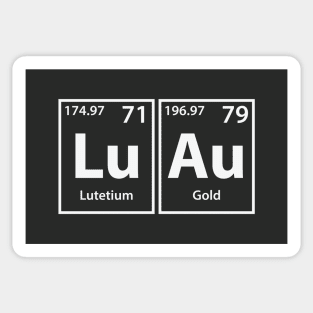 Luau (Lu-Au) Periodic Elements Spelling Sticker